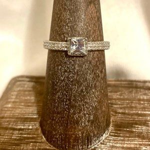 Striking Solitaire Crystal Ring